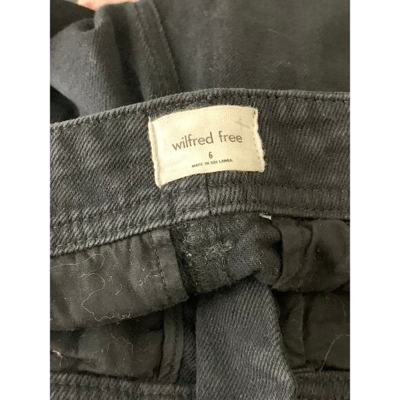 ARITZIA WILFRED FREE Women's Black Solid Cargo Straight-Leg Pants SZ 6 - Picture 7 of 9